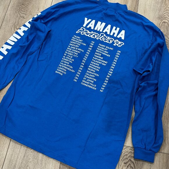 Vintage 1998 YAMAHA Racing Powertour Long-Sleeve Shirt sz LARGE L - Picture 4 of 7